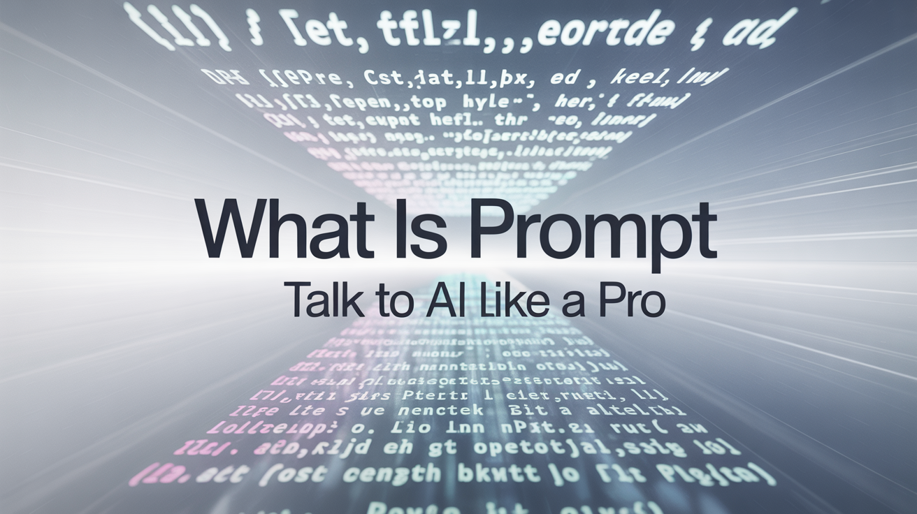 What Is a Prompt? The Art of Talking to Machines.